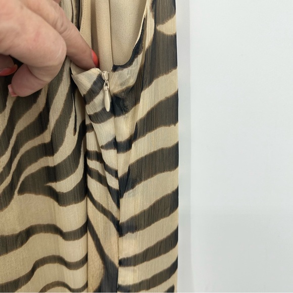 Ralph Lauren Animal Print Halter Dress Size 12 - Picture 4 of 10